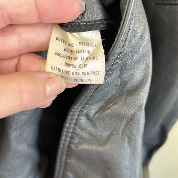 Vintage The Olde Hide House Women’s long leather coat size medium - Picture 10 of 14